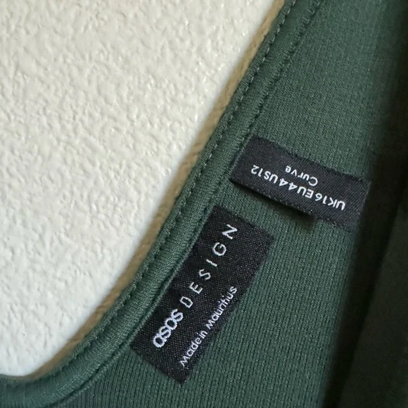 ASOS DESIGN Curve super soft v neck belted midi sweater dress - Picture 7 of 8